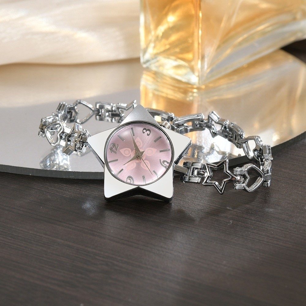 Luxury Watch Collection - นาฬิกาข้อมือผู้หญิง ดีไซน์สร้างสรรค์ สายปรับได้ ระบบควอตซ์ หรูหรา ประดับดาว