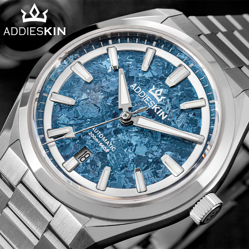 Titanium Sport Watch - นาฬิกาหรู ADDIESKIN หน้าปัดไทเทเนียมแซฟไฟร์ รุ่น 9015 ระบบกลไกอัตโนมัติ