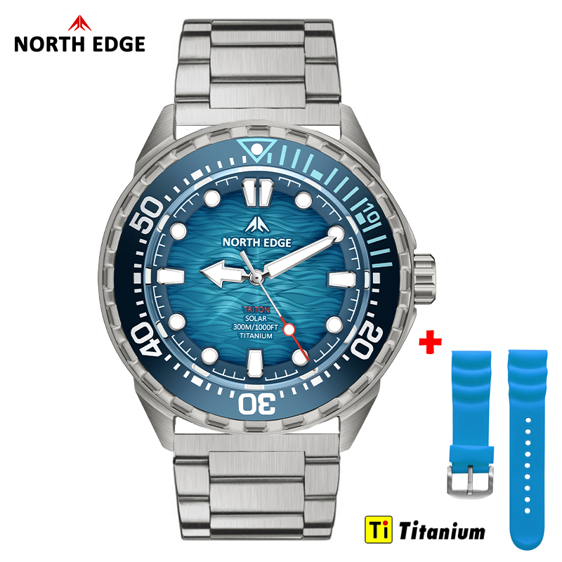 Titanium Sport Watch - นาฬิกาดำน้ำ NORTH EDGE TRITON-TI ไทเทเนียม สแตนเลส
