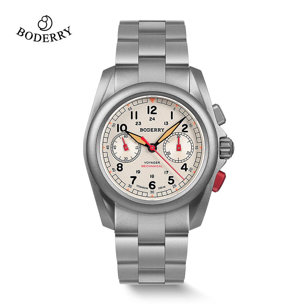BODERRY นาฬิกาข้อมือผู้ชายไทเท - Titanium Sport Watch บทวิจารณ์และราคา