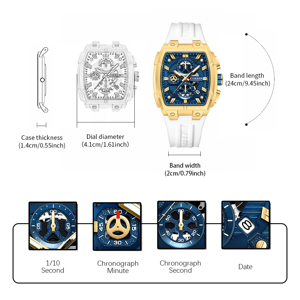 CURREN นาฬิกาวินเทจสุดหรูสำหรั - Luxury Watch Deals บทวิจารณ์และราคา