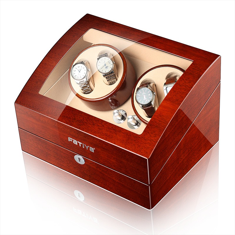 กล่องไม้เก็บนาฬิกากลไกหมุนอัตโ - Zero Luxury Watch บทวิจารณ์และราคา