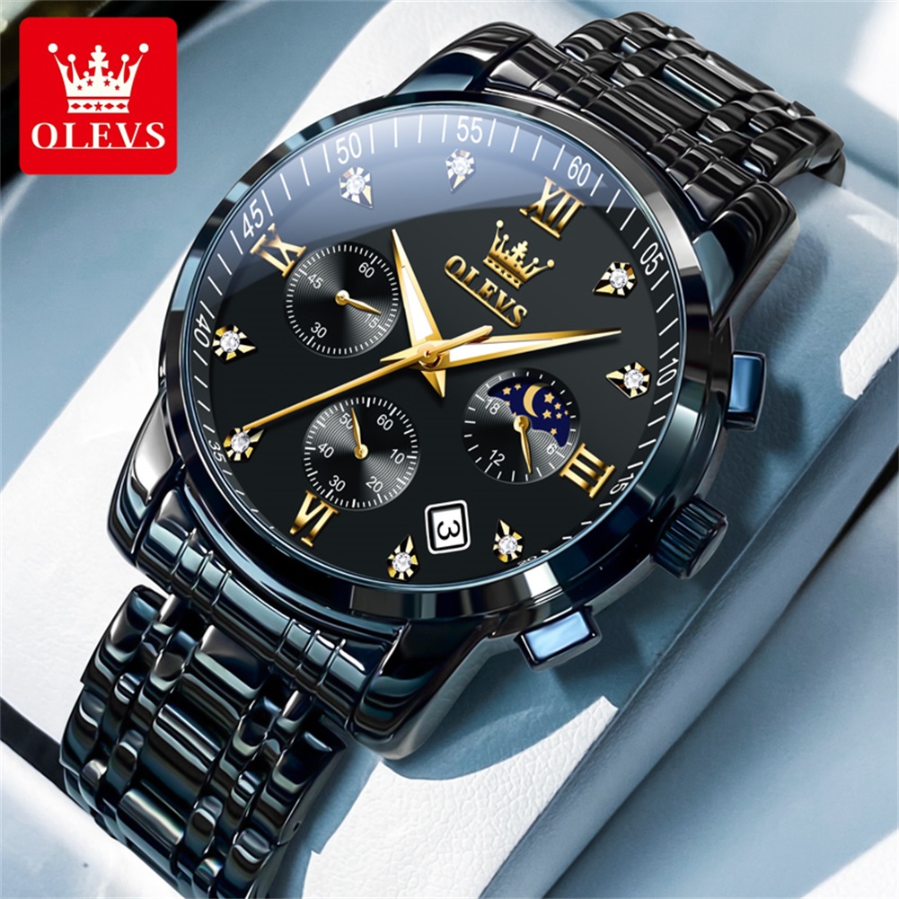 OLEVS นาฬิกาผู้ชายยอดนิยมสแตนเ - Luxury Watch Deals บทวิจารณ์และราคา