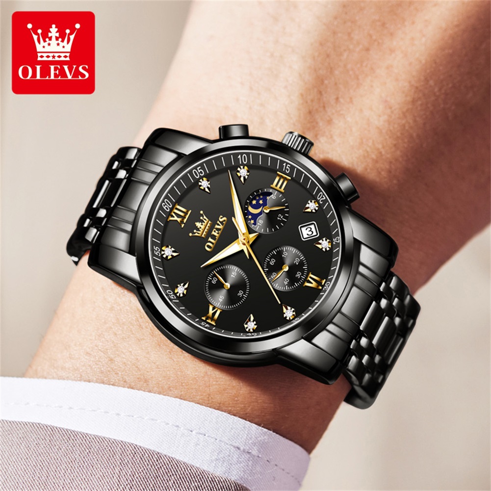 OLEVS นาฬิกาผู้ชายยอดนิยมสแตนเ - Luxury Watch Deals บทวิจารณ์และราคา