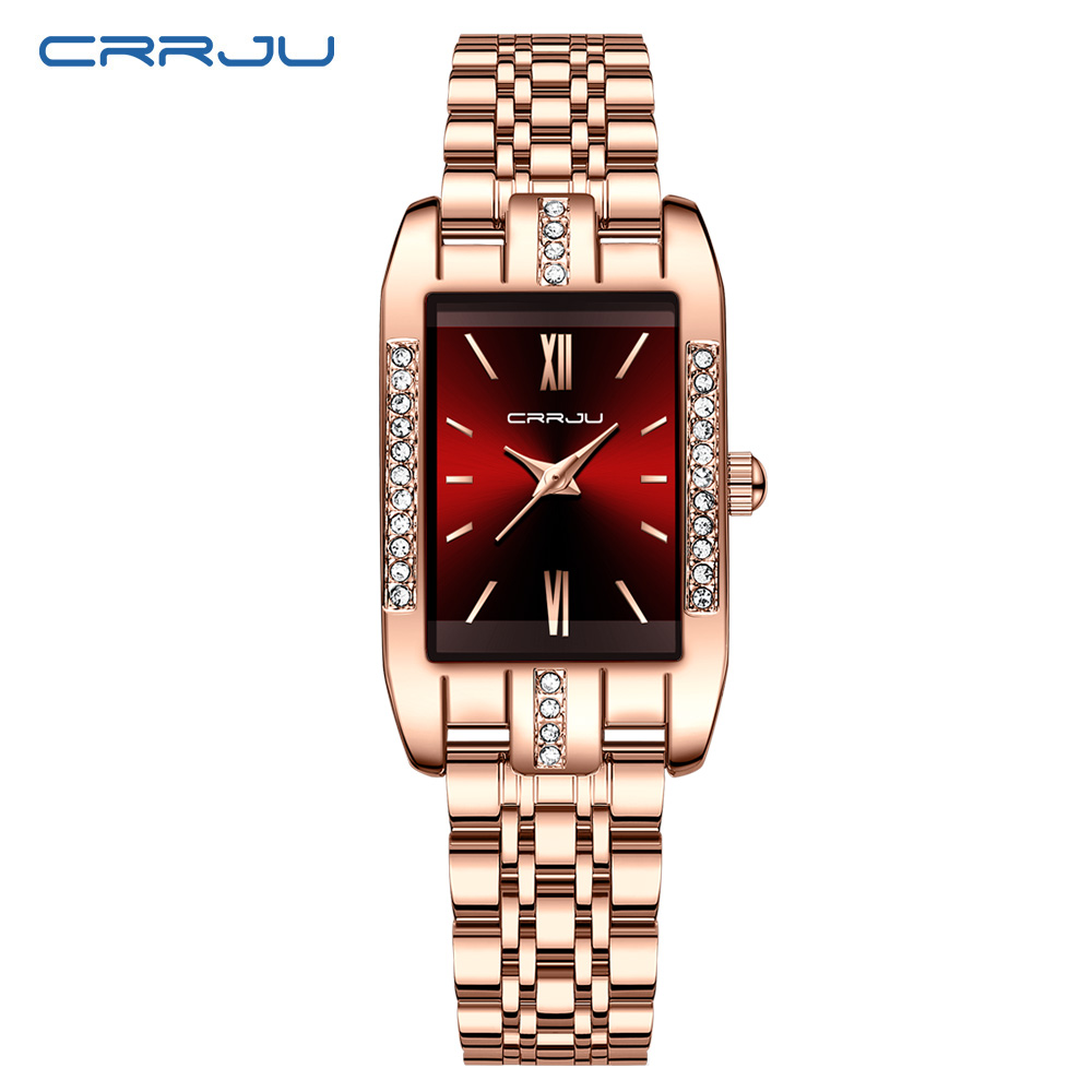 CRRJU Luxury Square นาฬิกาผู้ห - Luxury Watch Deals บทวิจารณ์และราคา