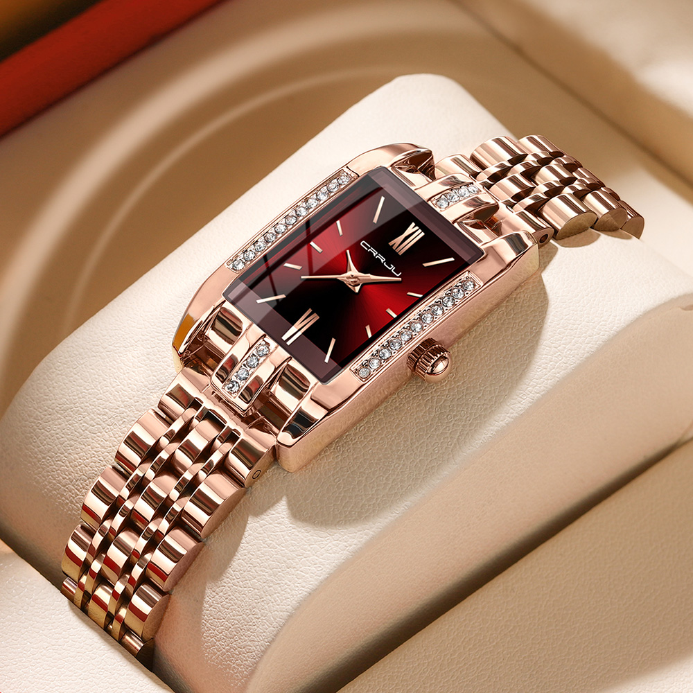 CRRJU Luxury Square นาฬิกาผู้ห - Luxury Watch Deals บทวิจารณ์และราคา