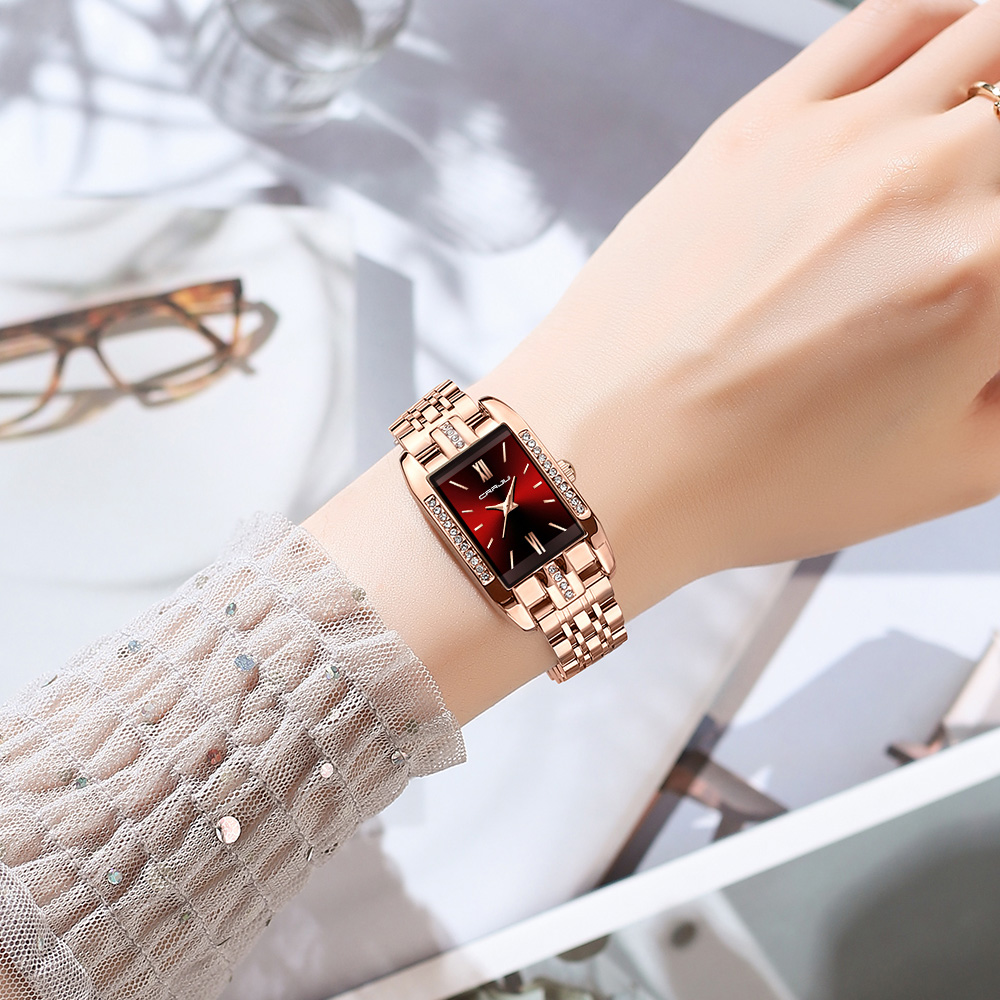 CRRJU Luxury Square นาฬิกาผู้ห - Luxury Watch Deals บทวิจารณ์และราคา