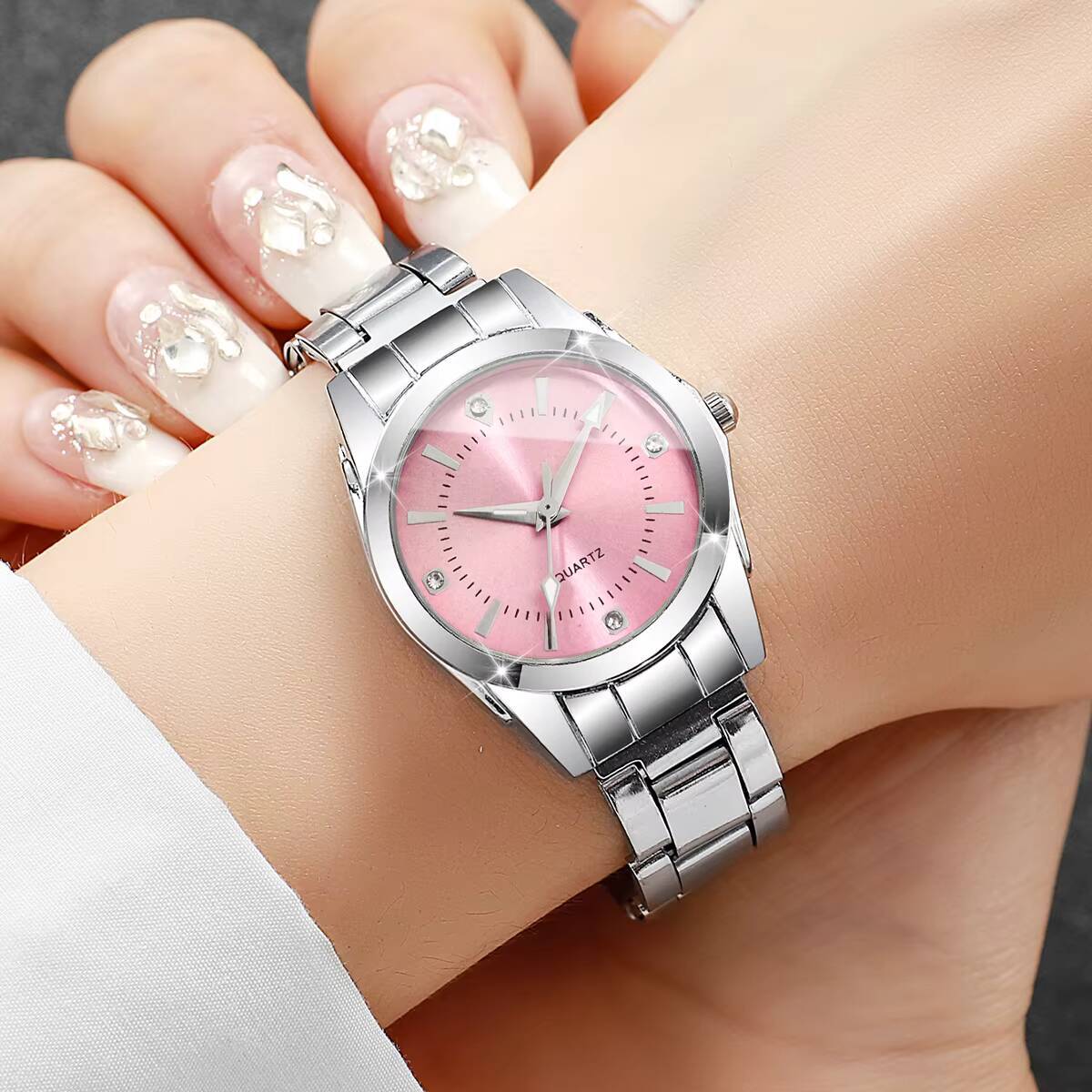 Luxury Rhinestone ผู้หญิงนาฬิก - Luxury Watch Gift Box บทวิจารณ์และราคา