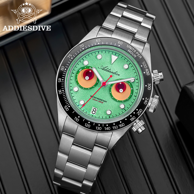 ADDIESDIVE ใหม่ 40 มม.โครโนกรา - Zero Luxury Watch บทวิจารณ์และราคา